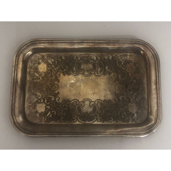 Vintage Silver Sheffield Reproductions Rectangular Platter Tray - Picture 1 of 6